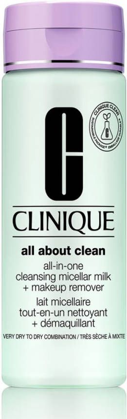 Clinique All About Clean All in One Cleansing Micellar Milk + Make Up Remover 1 & 2 200 ml online kopen