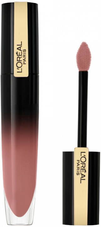 Loreal L'Oreal Paris Brilliant Signature High Shine Colour Lip Ink Lippenstift, Be Determined Roze online kopen