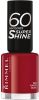 Rimmel 3x London Nagellak 60 Seconds Supershine 320 Rapid Ruby 8 ml online kopen