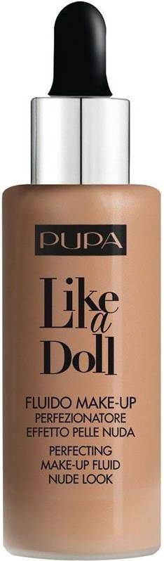 Pupa Milano Like A Doll Make Up Fluid SPF15 foundation 030 Natural Beige online kopen