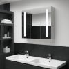 VIDAXL Badkamerkast met spiegel en LED 89x14x62 cm online kopen